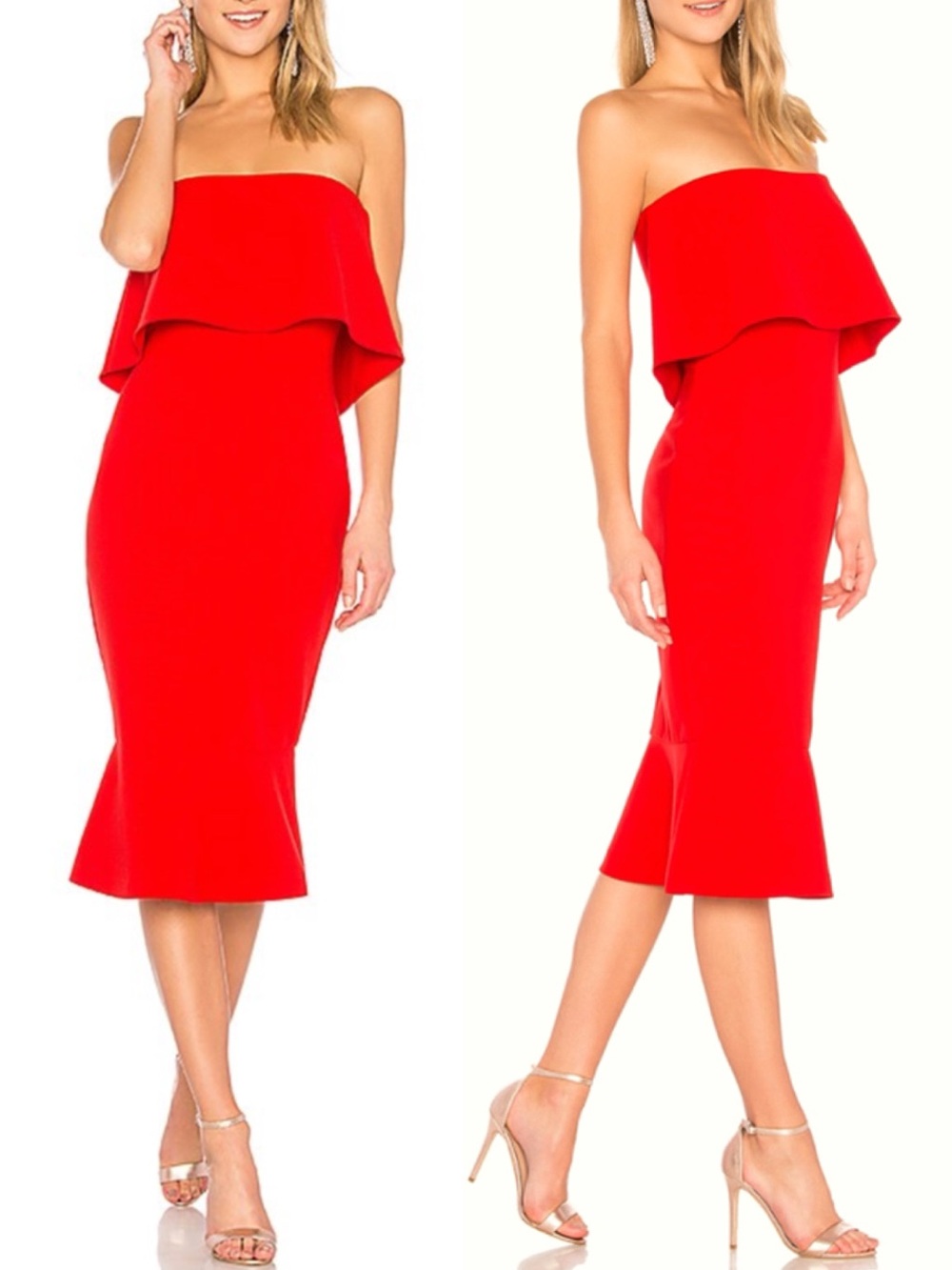 NWT LIKELY Conrad Dress Scarlet Red 0